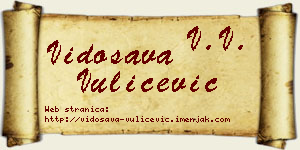 Vidosava Vulićević vizit kartica